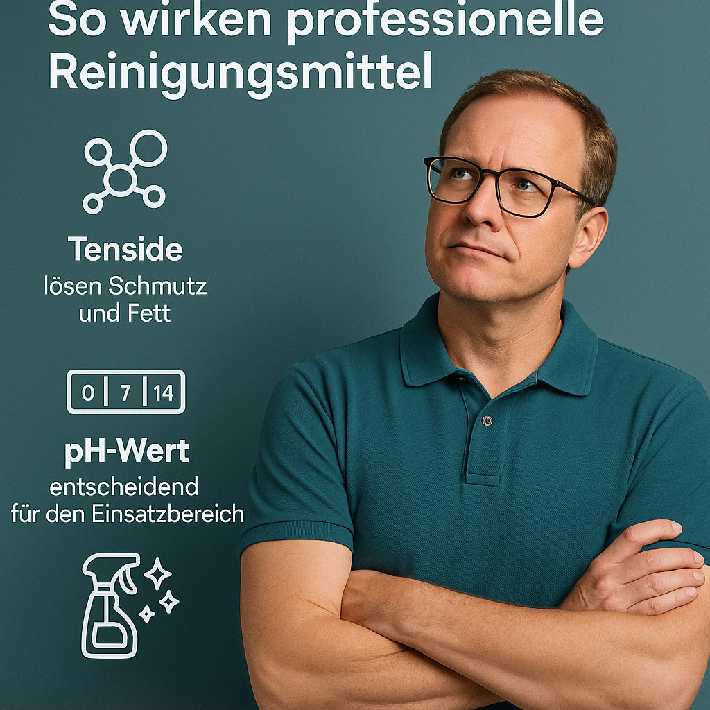 Tenside, pH-Werte & Co: So wirken professionelle Reinigungsmittel