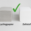 Papierhandtücher aus Recyclingmaterial oder Zellstoff – was ist besser und wo ist der Unterschied?