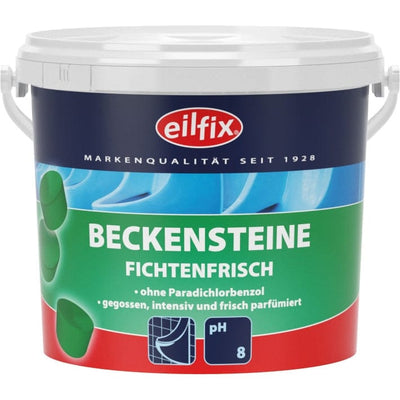 EILFIX Beckensteine – Langanhaltende Frische für Urinale 1 kg Dose Fichte