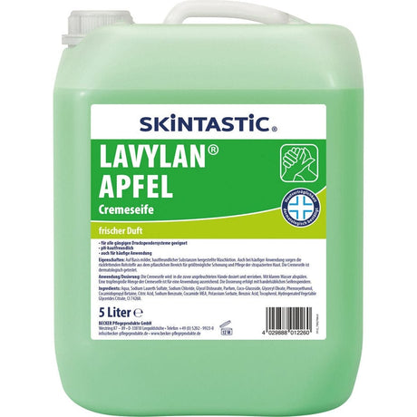 Skintastic CREMESEIFE APFEL Cremeseife für Druckspender Inhalt: 5 Liter Kanister