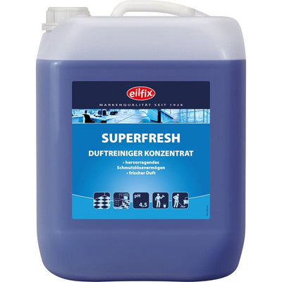 EILFIX Superfresh Duftreiniger Konzentrat – leicht sauer, streifenfrei, langanhaltend, 1/10 L 10 Liter Kanister