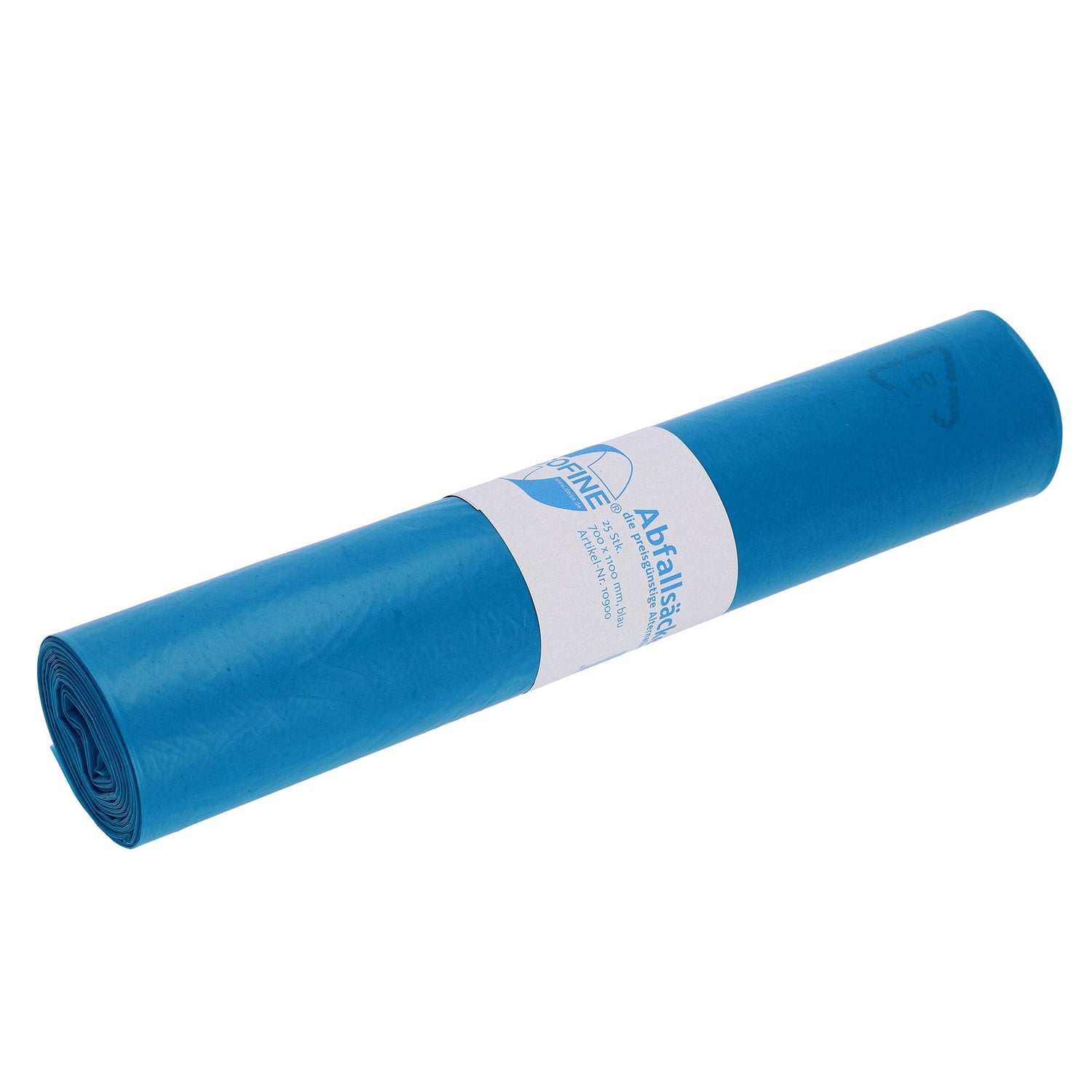 DEISS Ecofine Müllsäcke 700 x 1100 - 120 Liter Farbe: Blau