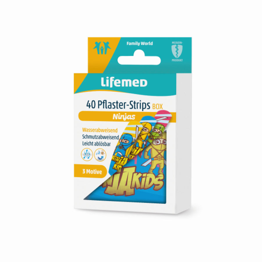 Lifemed Pflaster-Strips Box Kids Ninjas