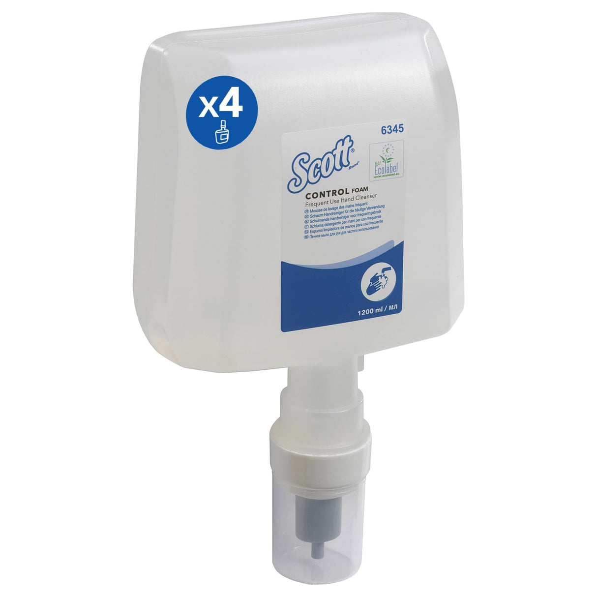 SCOTT® Control™ Schaumseife 1 Karton = 4 Kartuschen à 1,2 Liter