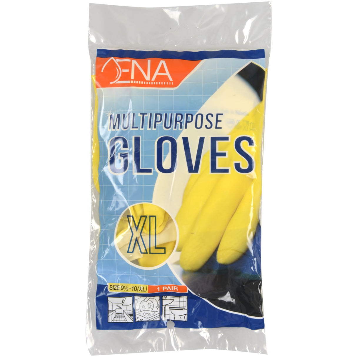 ENA Multipurpose Haushaltshandschuhe, gelb