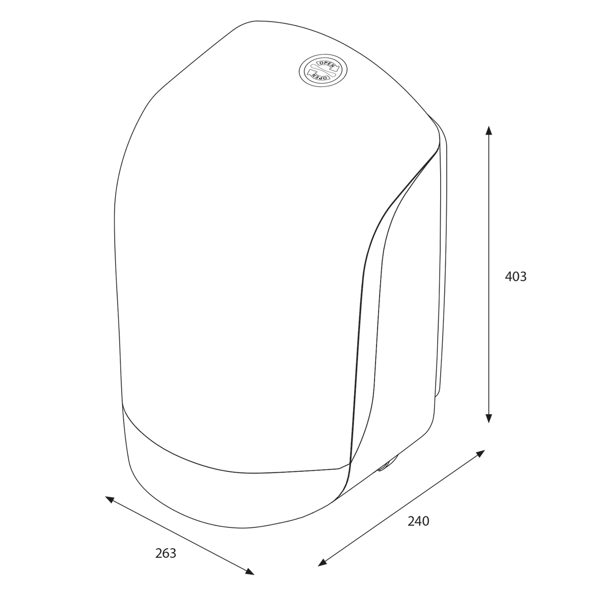 KATRIN Inclusive Rollenhandtuchspender Innenabrollung Farbvariante: Weiß
