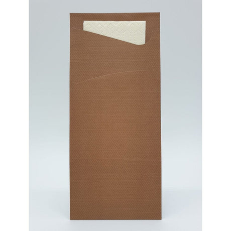 Duni Bestecktaschen 8,5 x 19 cm Sacchetto Auswahl: braun / cream