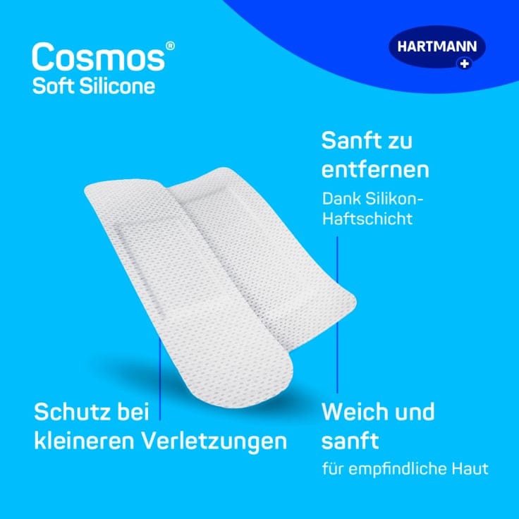 Hartmann Cosmos soft silicone Pflasterstrips hautschonend
