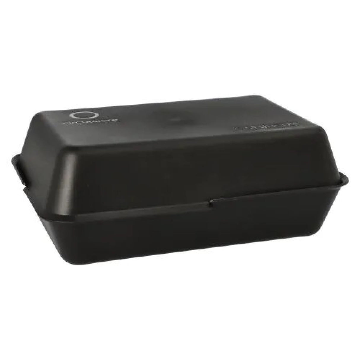 Mehrweg Lunchbox, 2-teilig, recycelbarer PP Kunststoff, schwarz 1 Packung, ø 23,4 cm