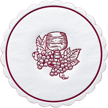 Duni Tissue-Untersetzer, rund Ø 10 cm Farbvariante: Bordeaux