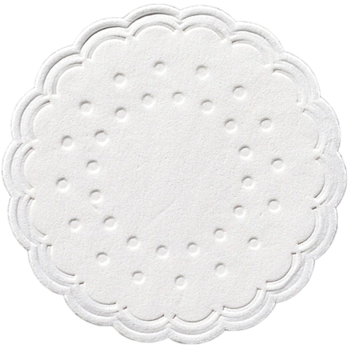 Duni Tissue-Untersetzer, rund Ø 7,5 cm Farbvariante: Weiß