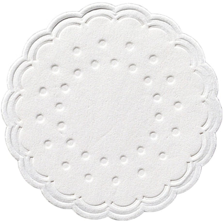 Duni Tissue-Untersetzer, rund Ø 7,5 cm Farbvariante: Weiß