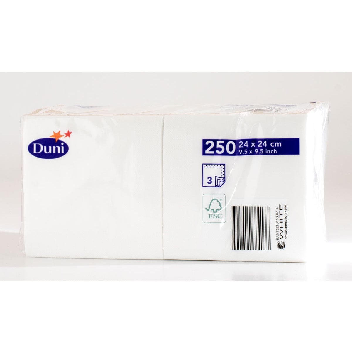 Duni Tissue-Serviette 24 x 24 cm, 3-lagig Farbvariante: Weiß