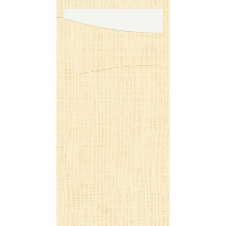 Duni Bestecktaschen Sacchetto, Dunisoft 11,5 x 23 cm Farbvariante: Cream