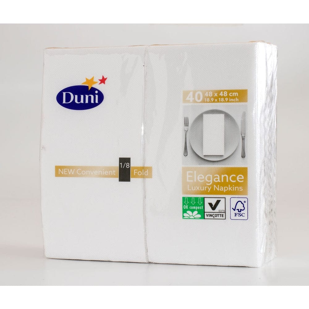 Duni Elegance Serviette-Lily 48 x 48 cm, 1/8 Kopffalz