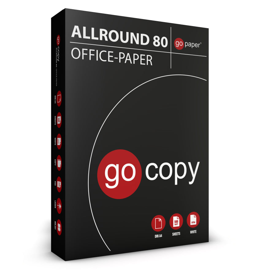 Go Copy Allround 80 Kopierpapier DIN A4, Paket mit 5 Packungen