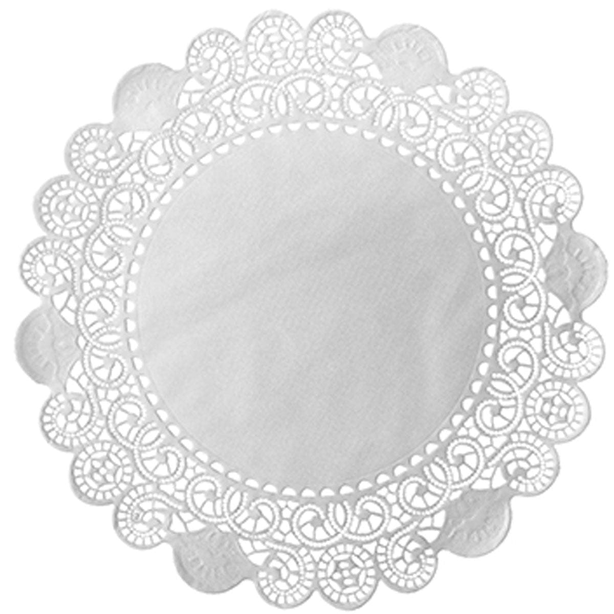 Duni Tortenspitzen, rund, weiß Durchmesser: 10 cm