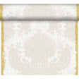 Duni Dunicel Tête-à-Tête-Motiv-Tischläufer, Royal White, 0,40 x 24 m