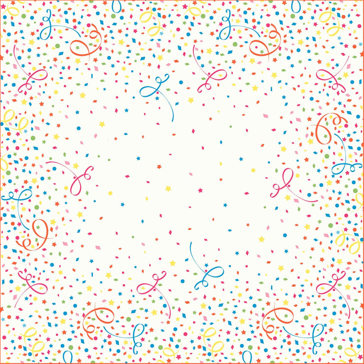 Duni Dunisilk Motiv Mitteldecke, 84 x 84 cm, Confetti