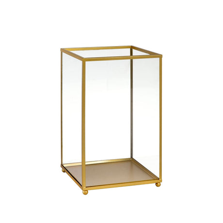 Duni Kerzenhalter Noble, Glas 14 x 22 cm, goldfarben