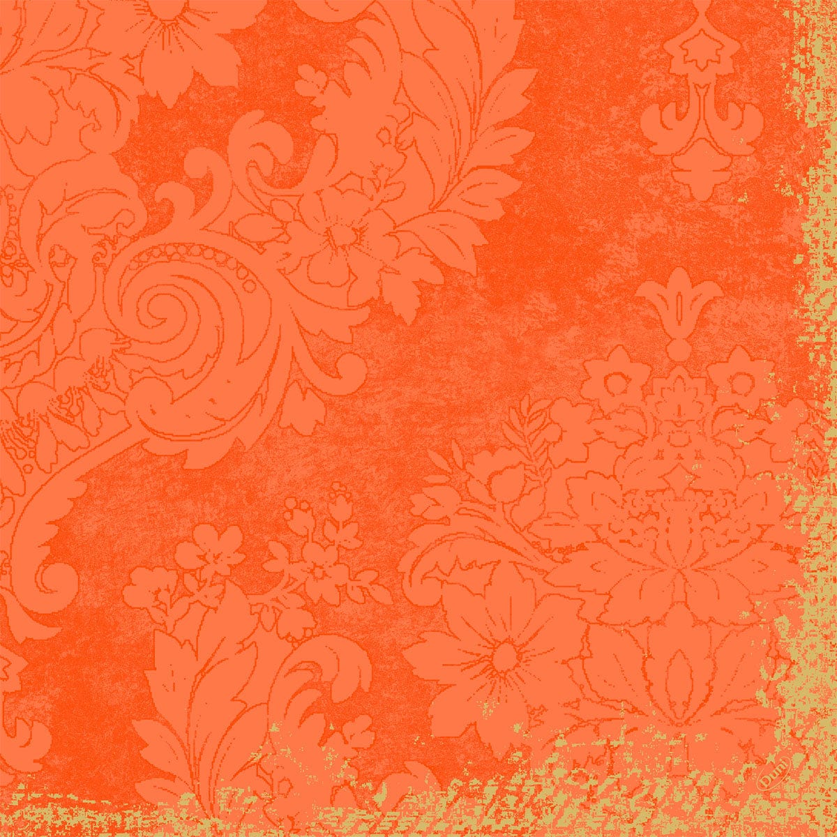Duni Klassik Motiv-Serviette 40 x 40 cm, Royal Sun Orange