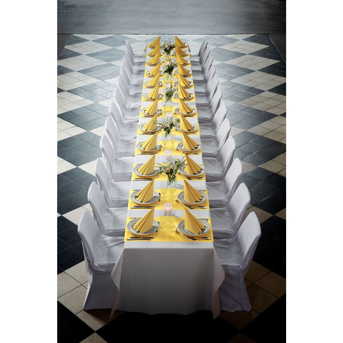 Duni Dunicel Tête-à-Tête-Tischläufer 0,40 x 24 m Farbvariante: Rot