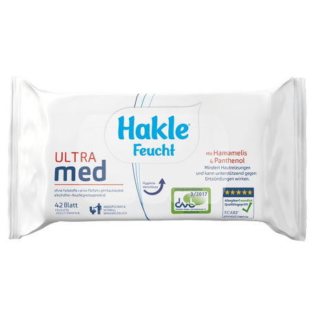 Hakle ultra MED feuchtes Toilettenpapier