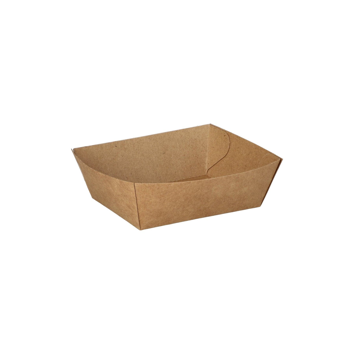 Papstar Pure Snacktrays aus Pappe, braun, 50 Stück 50 Stück, ø 9 cm