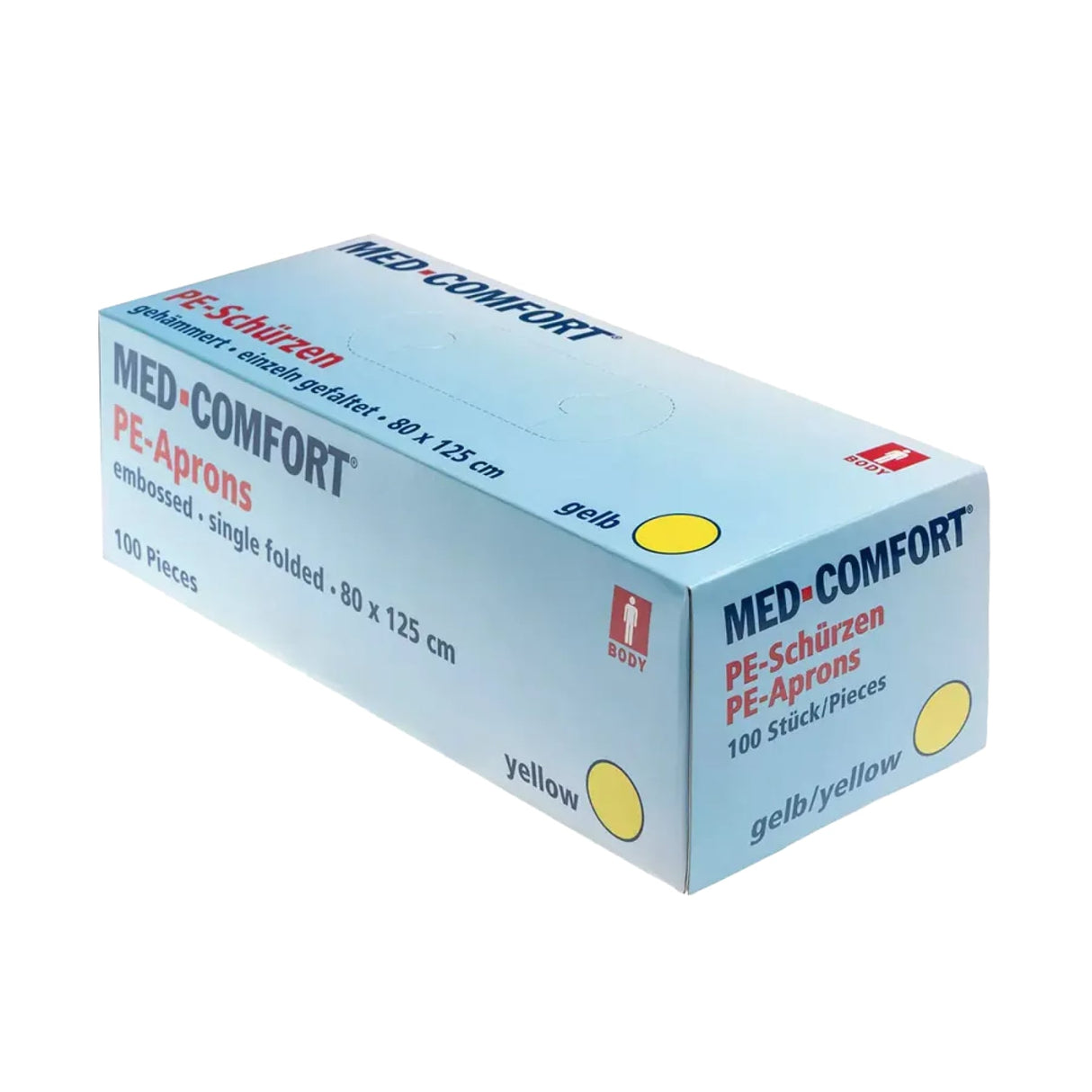 AMPri MED-COMFORT Einwegschürze Polyethylen unsteril gelb