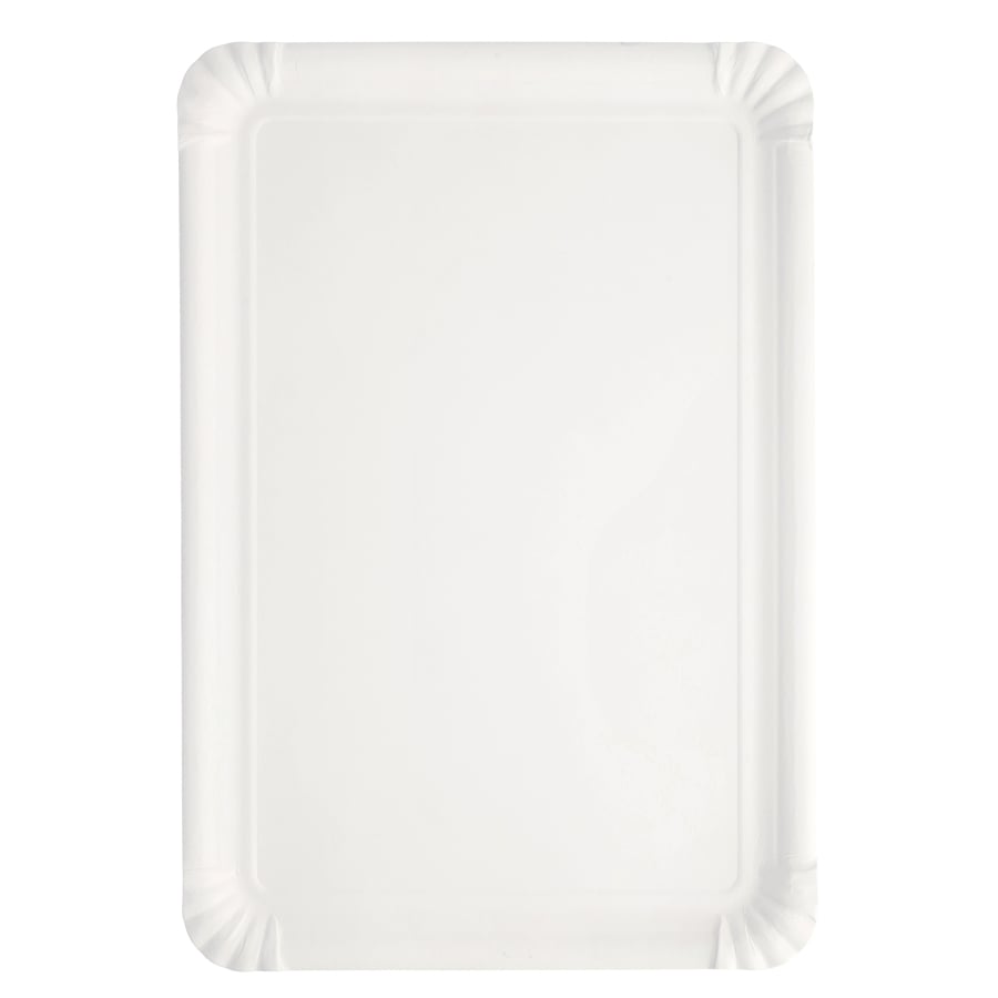 Papstar Pappteller, eckig, weiß 1 Packung (250 Stück), 18 x 26 cm