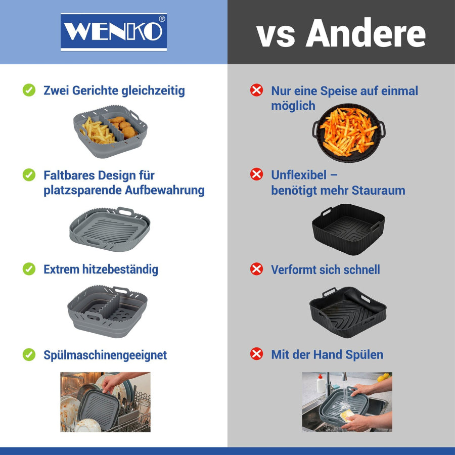 WENKO Nara Silikonform eckig