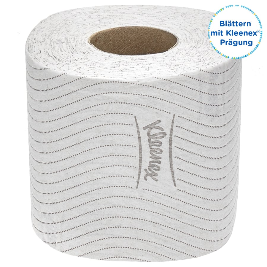 KLEENEX® 350 Toilet Tissue Rollen Toilettenpapier, 3-lagig