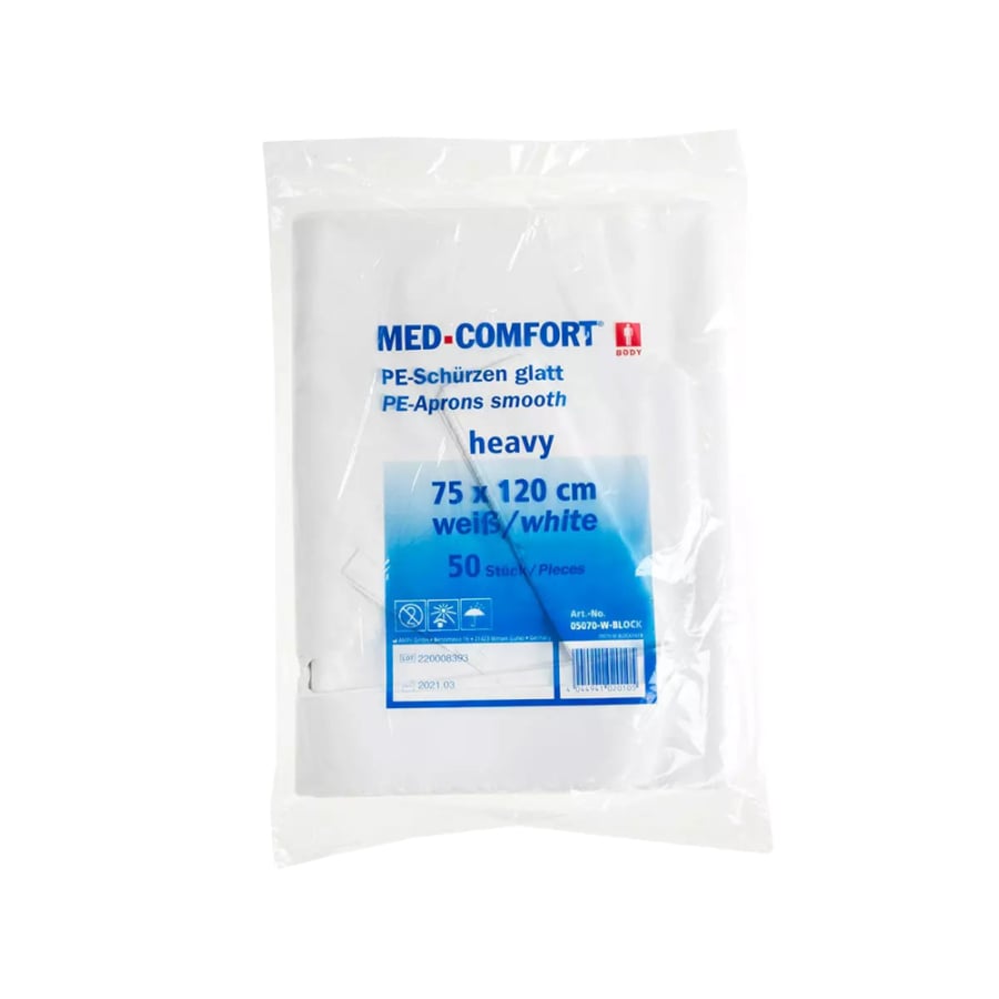 AMPri Med Comfort PE Einwegschürzen weiß unsteril