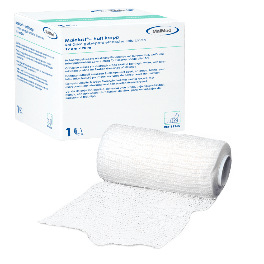 MaiMed Maielast - haft krepp unsteril kohäsive, elastische Fixierbinden Größe: 4 cm x 4 m