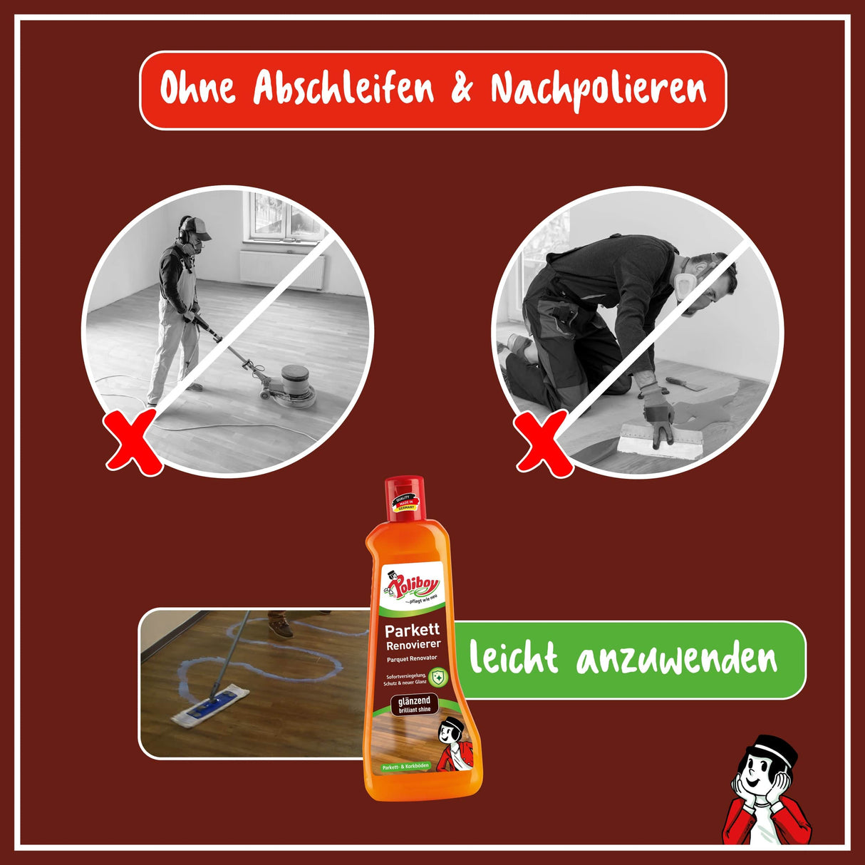 Poliboy Parkett Renovierer glänzend