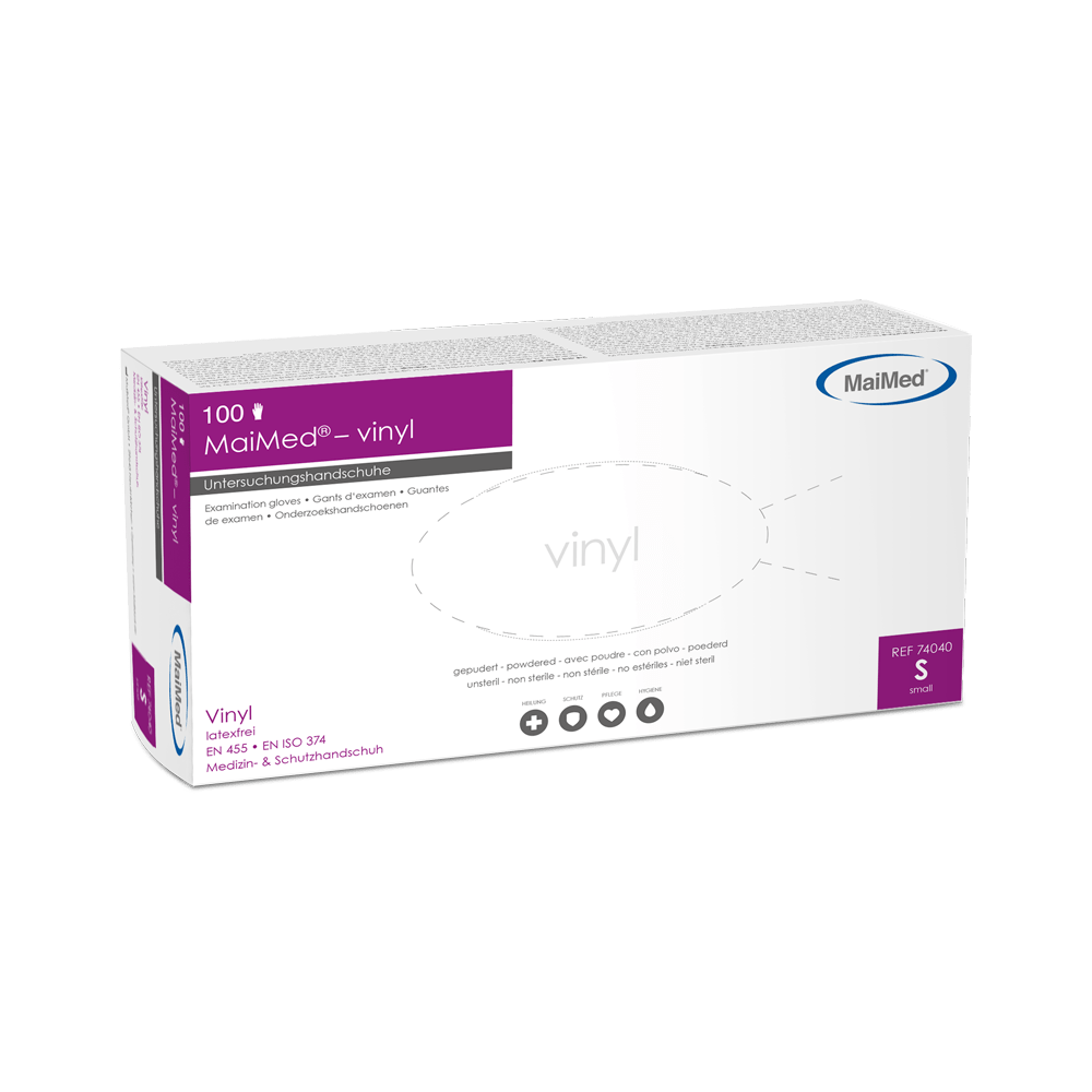 MaiMed vinyl Einmalhandschuhe gepudert Größe: S