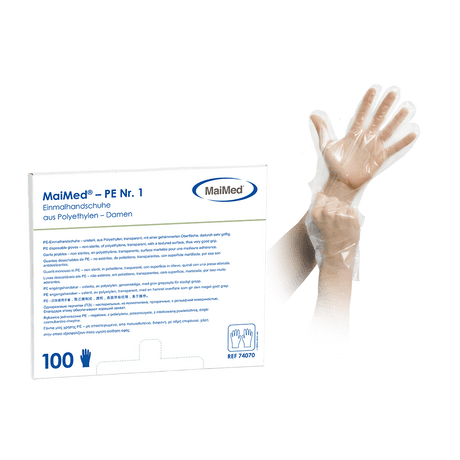 MaiMed PE Einmalhandschuhe / Dieselhandschuhe Größe: Universalgröße Damen