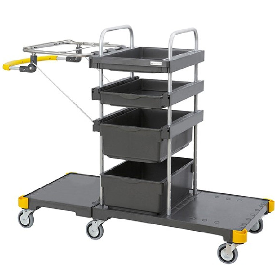 VERMOP Equipe Base 5 Reinigungswagen aus Edelstahl, Art.-Nr. 89388