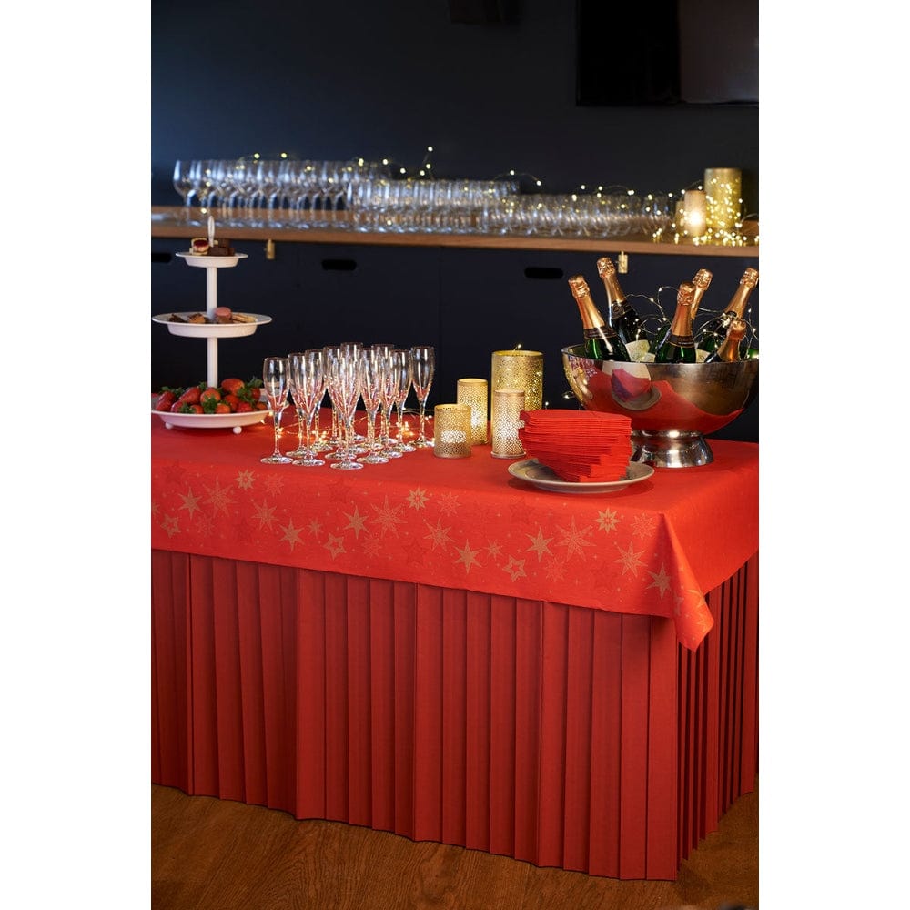 Duni Dunicel Skirtings-Tischrock, 0,72 x 4 m Farbvariante: Weiß