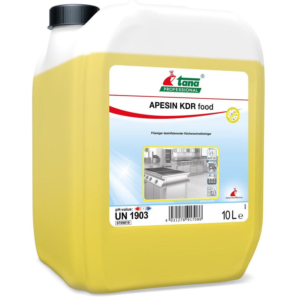 TANA APESIN KDR food Flächendesinfektionsreiniger Inhalt: 10 Liter Kanister