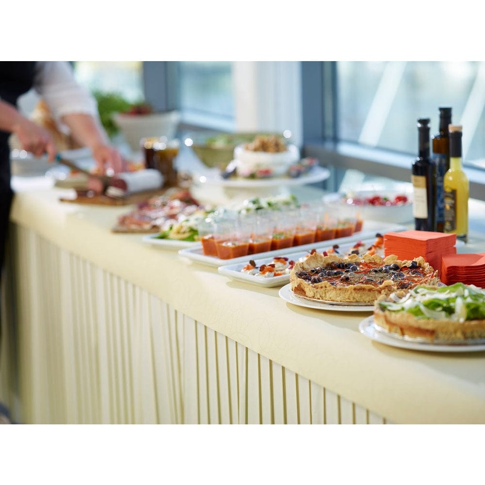 Duni Dunicel Skirtings-Tischrock, 0,72 x 4 m Farbvariante: Weiß