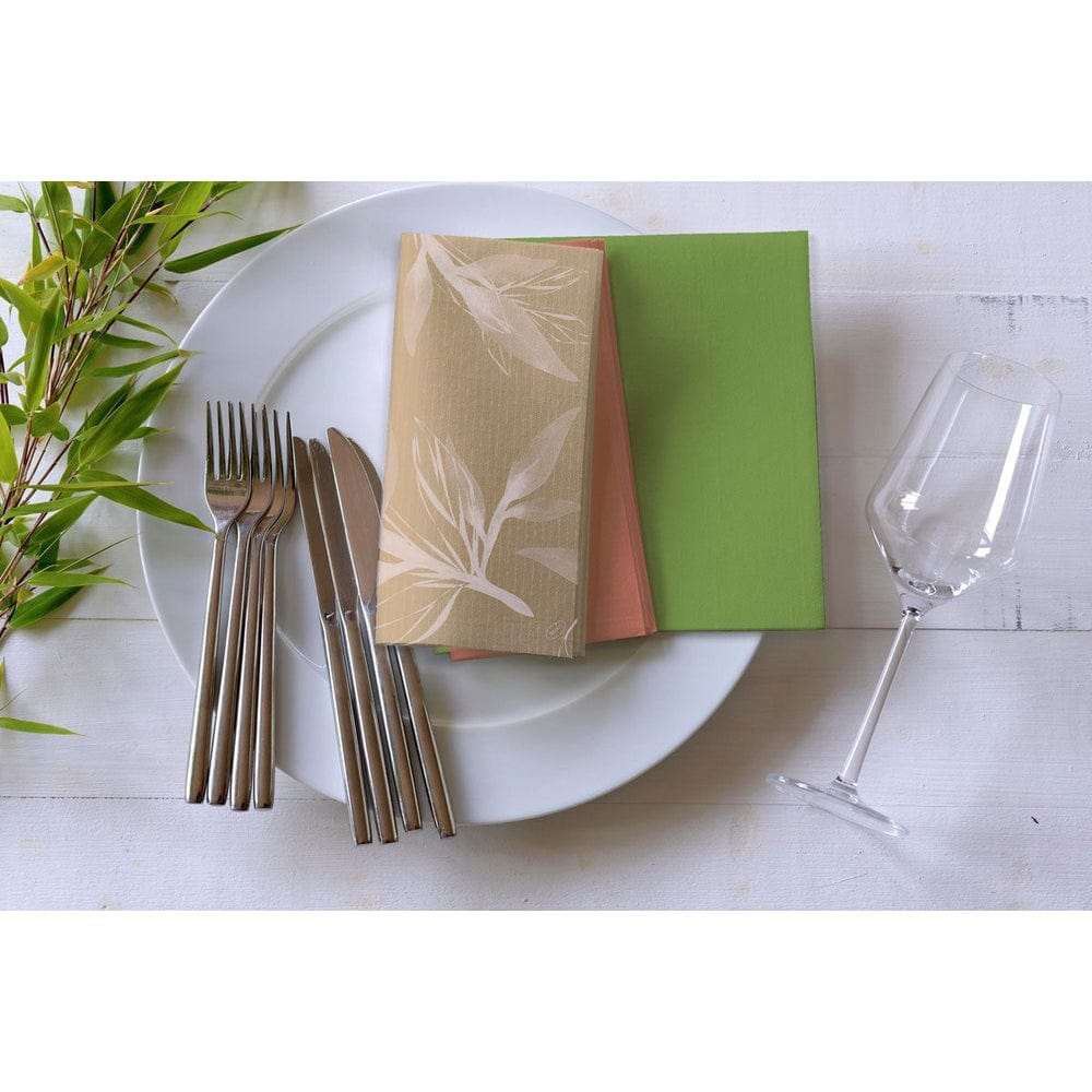 Dunisoft Motiv-Serviette 40 x 40 cm, Eco Leaves