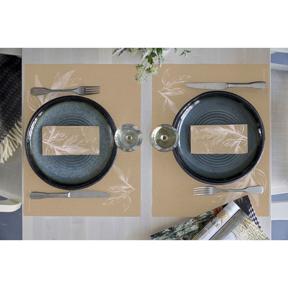 Dunisoft Motiv-Serviette 40 x 40 cm, Eco Leaves