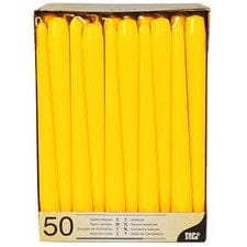 PAPSTAR Leuchterkerzen, 22 mm Farbvariante: Gelb