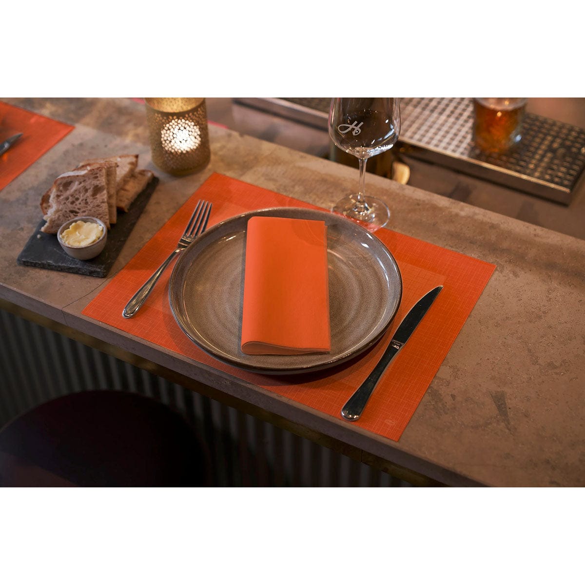 Duni Dunicel Tischset Linnea, 30 x 40 cm Farbvariante: Weiß