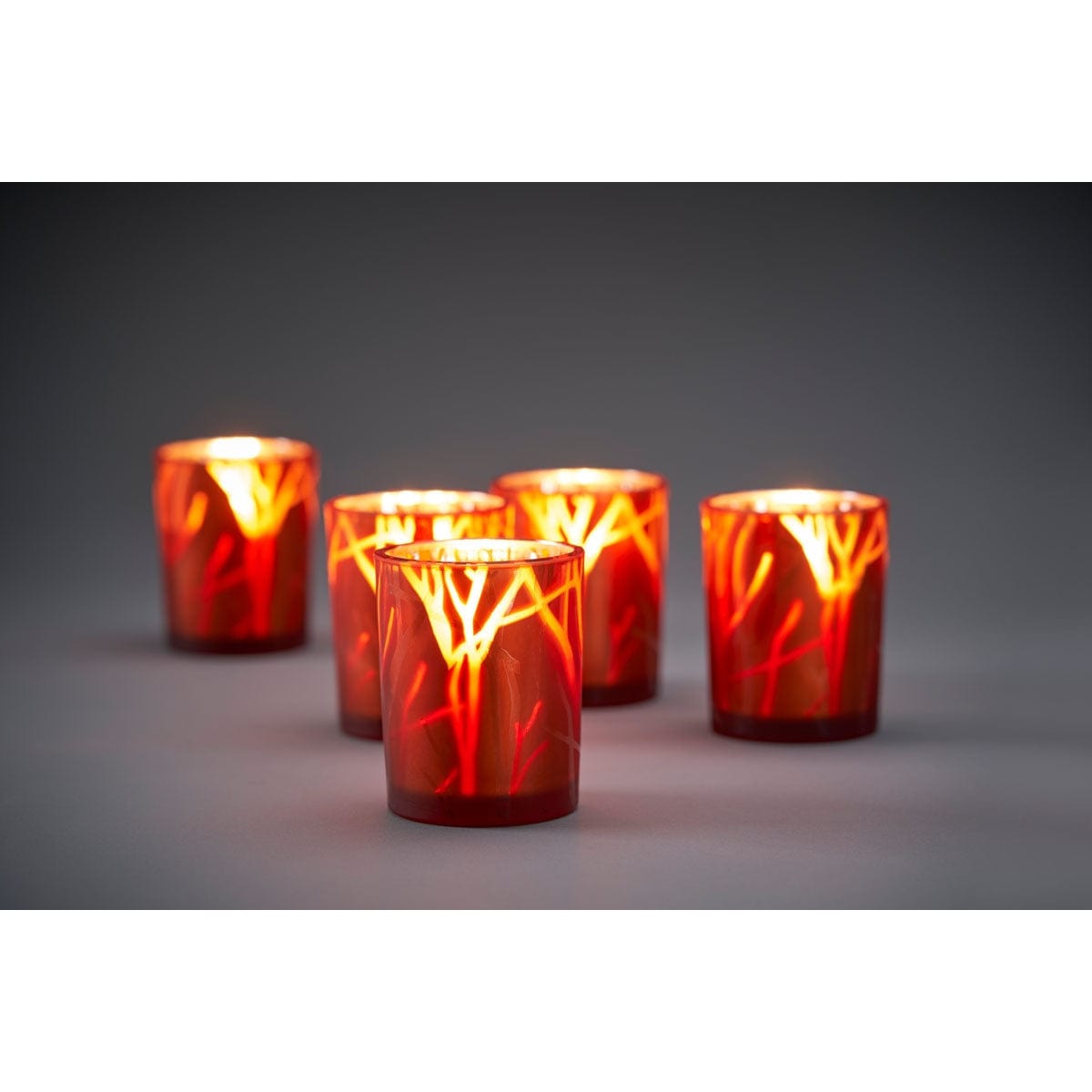 Duni Kerzenhalter Shimmer, Glas 100 x Ø 80 mm Farbvariante: Rost