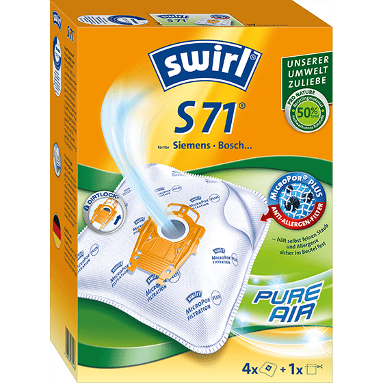 swirl Staubsaugerbeutel S 71, mit MicroporPlus-Filter
