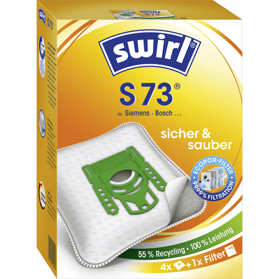 swirl Staubsaugerbeutel S 73, mit MicroporPlus-Filter