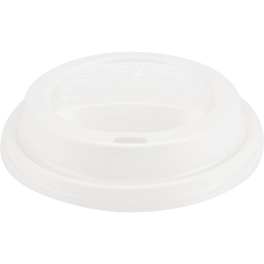 ABENA® Deckel für Kaffeebecher, Ø 90 mm, weiß 1 Karton (10 Packungen × 100 Stück)