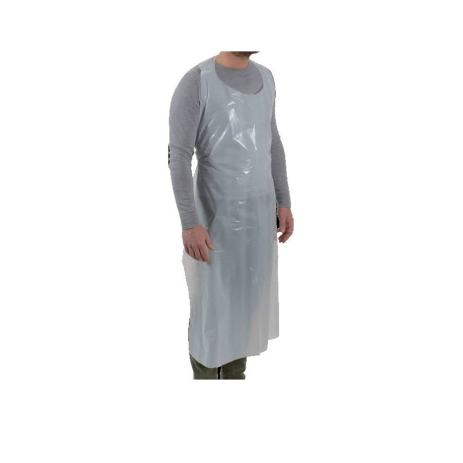 ABENA® Einwegschürze LDPE, weiß, geblockt, 18µ 1 Beutel (50 Stück)